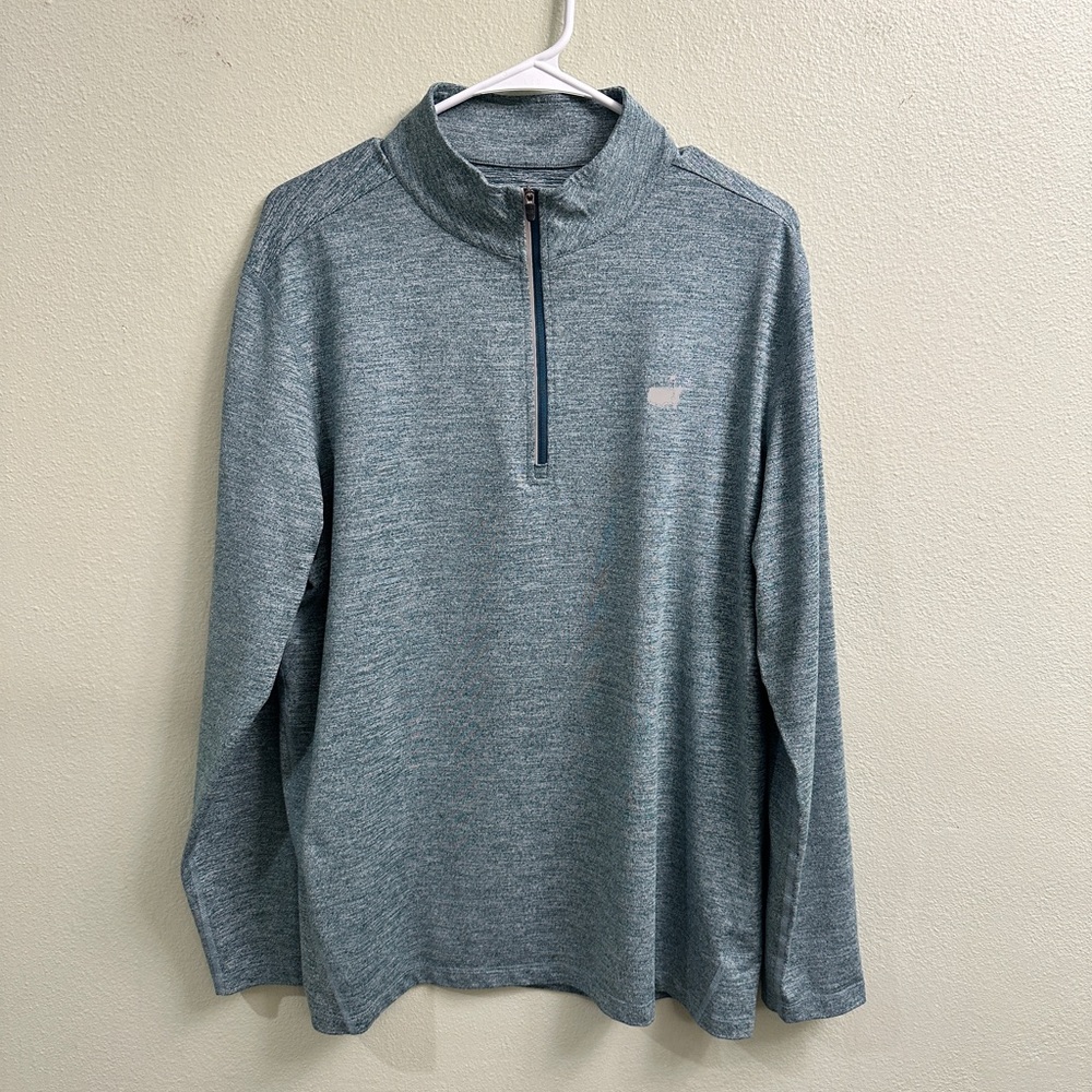 Masters Tech Active Men’s 1/4 Zip Pullover Size Medium Heathered Green